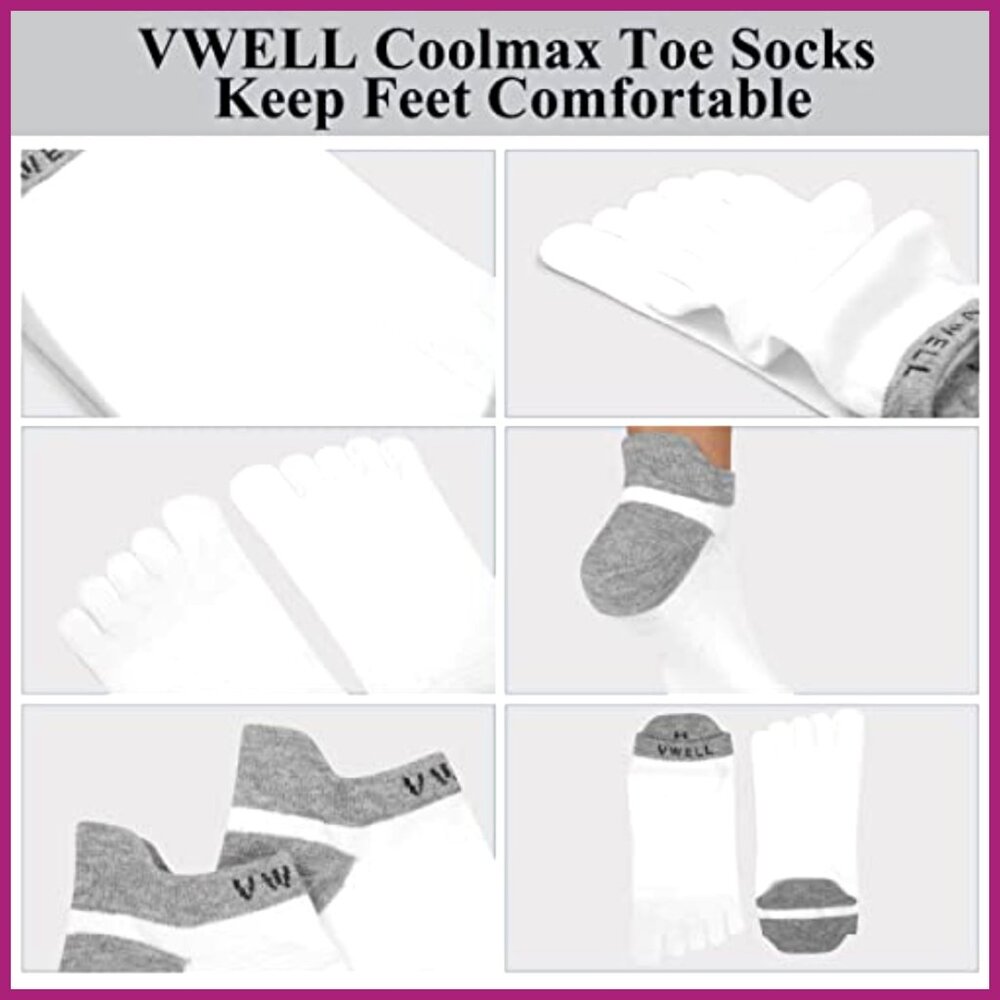 Coolmax Five Finger Toe Socks, High Performance A… - image 5